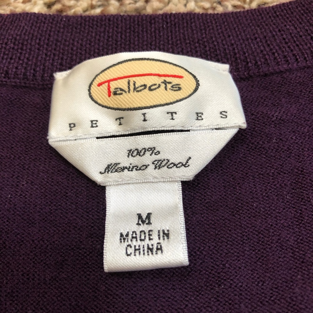 Talbots 100% Merino Wool Petite Sweater - Picture 3 of 5